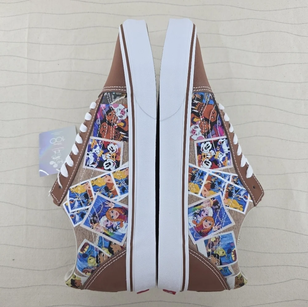 Vans x Disney Mens 100th Scrapbook Old Skool Skate Sneakers Shoes Size 11.5 NEW - Picture 7 of 13